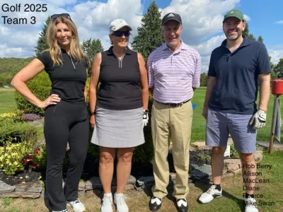 Team 3 of the PLRA golf tournament; Allison, Diane, Mike, Rob