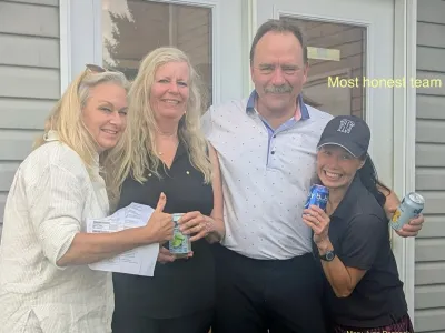 The “most honest team”: Mary June Peacock, Carl Peacock and Donna